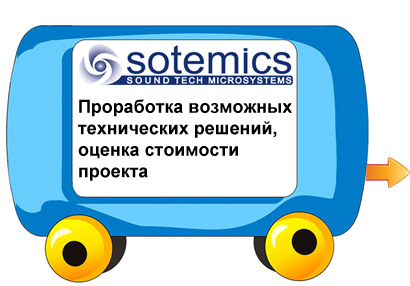 Мы (Sotemics): Проработка возможных технических решений, оценка стоимости проекта